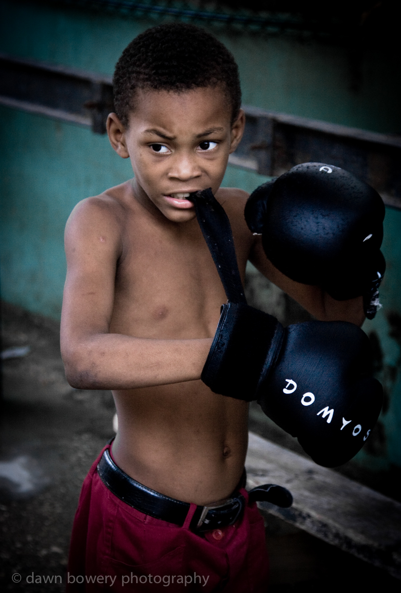 Cuba boxer boy photograph